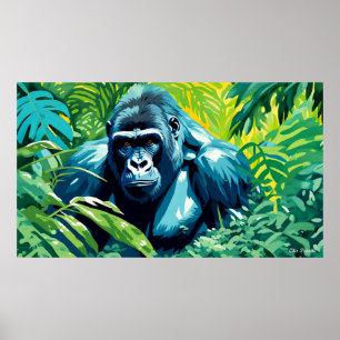 GORILLA I RAINFOREST 5 POSTER