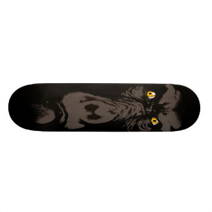 Gorilla i svart old school skateboard bräda 18 cm