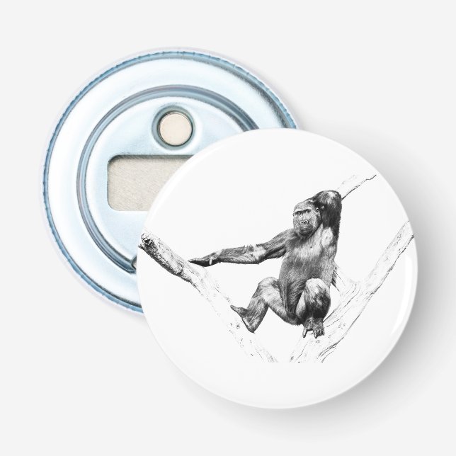 Gorilla in Shadows Flasköppnare (Framsidan)