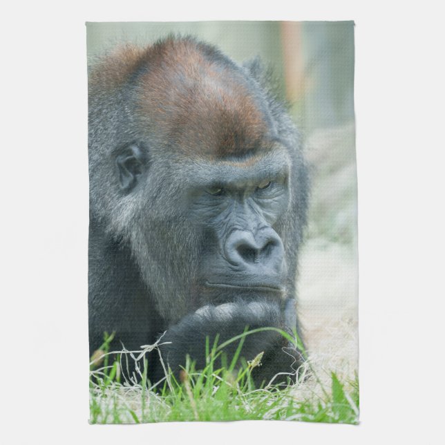 Gorilla in Think Kökshandduk (Vertikal)
