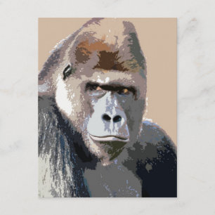 Gorilla inbjudan - Bergsgorillor inbjudningar