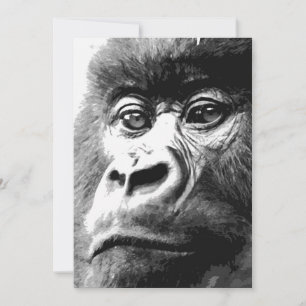 Gorilla-inbjudningar Inbjudningar