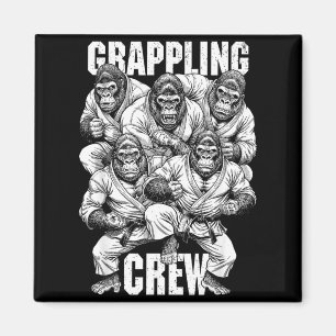Gorilla Jiu Jitsu Ju Jutsu MMA BJJ Rolig Grappling Magnet