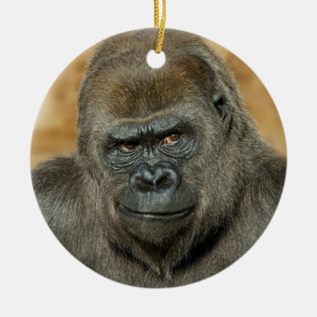 Gorilla Julgransprydnad Keramik (Framsidan)