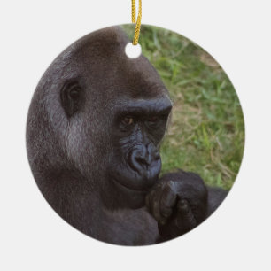 Gorilla Julgransprydnad Keramik