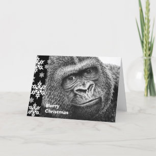 Gorilla-julkort Helgkort