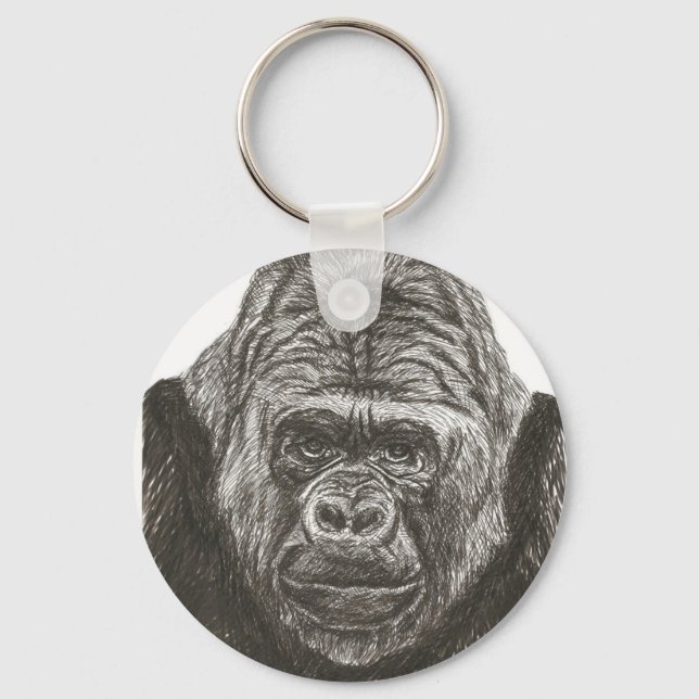 Gorilla Keychain Nyckelring (Framsida)