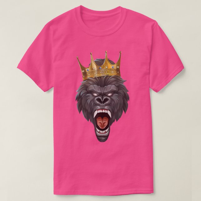 Gorilla Kung Krona Motivation Beast Workout Succe T Shirt (Design framsida)