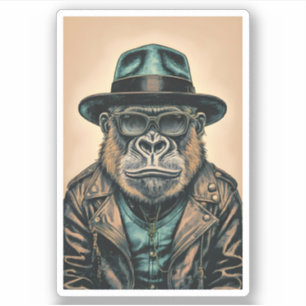 Gorilla Leather Jacka Klistermärken