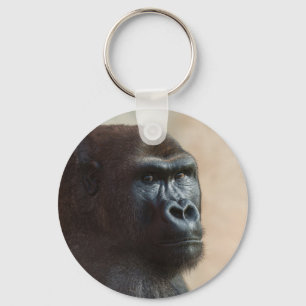 Gorilla Lope Close-up Nyckelring