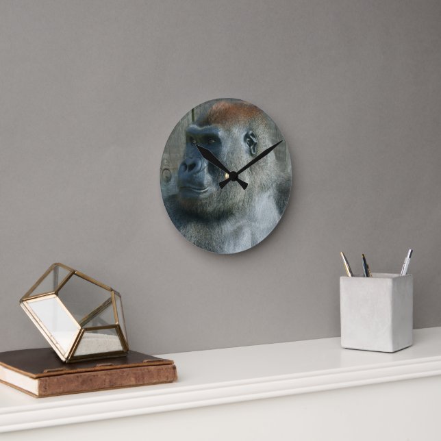 Gorilla Lope Rund Klocka (Kontor)