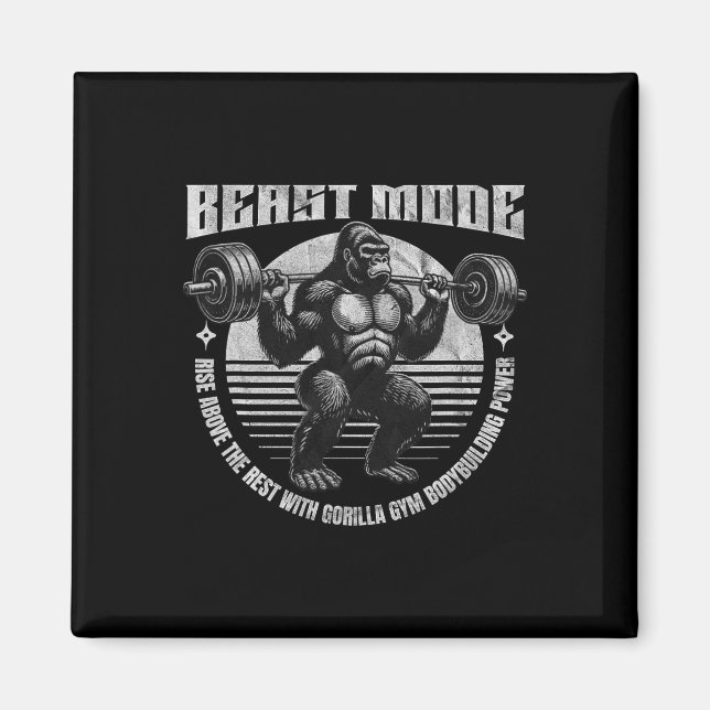 Gorilla Lyfter Hantel - Fitness  Magnet (Framsidan)