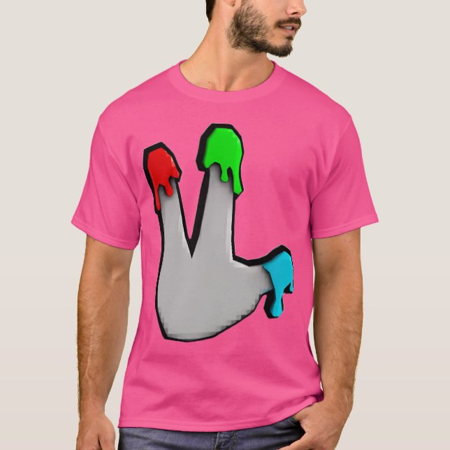 Gorilla Märkre Finger-Painter Shirt och socklar T (Framsida)