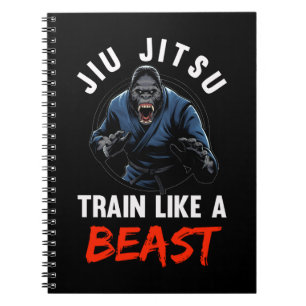 Gorilla Martial Arts Beast Brazilian Jiu Jitsu Anteckningsbok