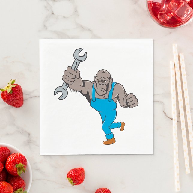 Gorilla Mechanic Pappersservett (Skapare uppladdad)