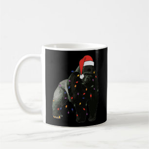 Gorilla med jultomtens Ljus Tshirt F Kaffemugg