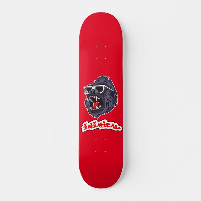 Gorilla Mini Skateboard Bräda 18,5 Cm (Framsida)