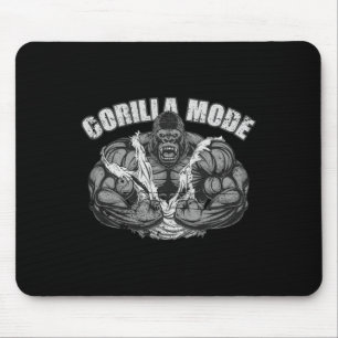 Gorilla Mode Gym Ape Träningscoach Swole Monkey Musmatta