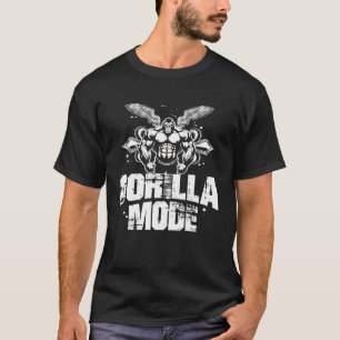 Gorilla Mode Gym Workout Muscles Beast MMA Fighter T Shirt