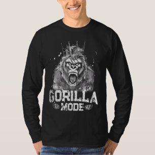 Gorilla Mode Workout Gym Success Fitness Kung Beas T Shirt