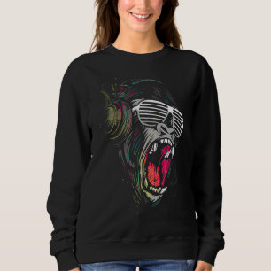 Gorilla Monkey Ape-hörlurar T Shirt