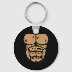 Gorilla Monkey Belly Chest Costume Diy Halloween Nyckelring