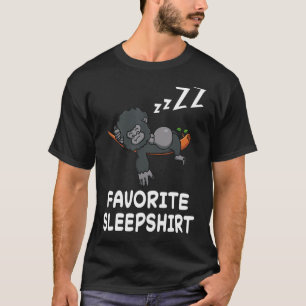 Gorilla Monkey Monkey Nap Sleeping Ssov Pajama N T Shirt