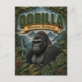 Gorilla Mountain Rainforest POPCUT Vykort