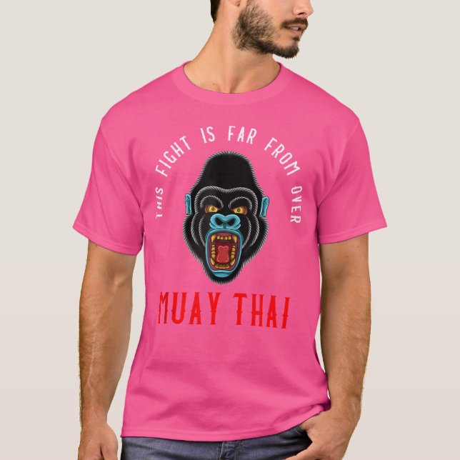 Gorilla Muay Thai Thai Boxing and Kickboxing T Shirt (Framsida)