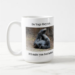 Gorilla Mugg: Gör Yoga... Kaffemugg