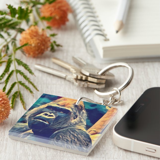 Gorilla Original Abstrakt djungel Art (Högra Framsidan)