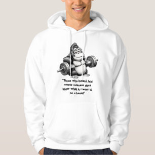 Gorilla på gym - Kraftfull humor Hoodie