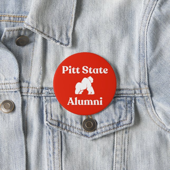 Gorilla Pitt State Alumni Button Knapp (In Situ)