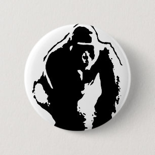 Gorilla Pop Art Knapp