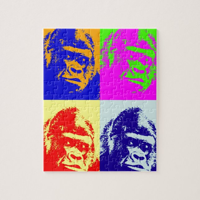 Gorilla Pop Art Pussel (Vertikal)