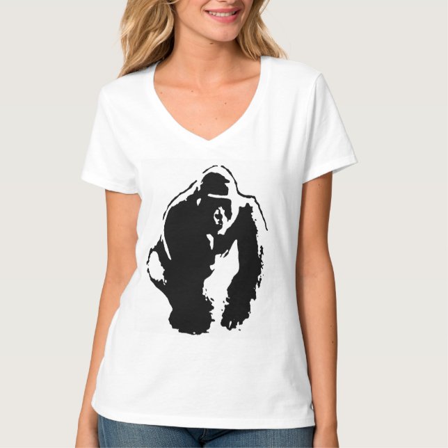 Gorilla Pop Art T-shirt (Framsida)