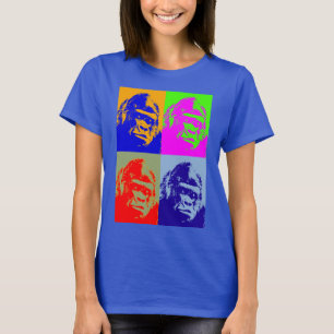 Gorilla Pop Art T Shirt