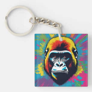 Gorilla Pop Art Tecknad Teckning