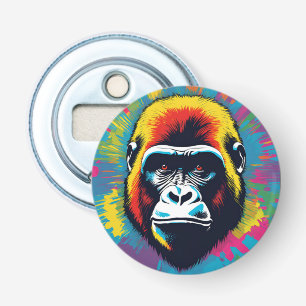 Gorilla Pop Art Tecknad Teckning Flasköppnare