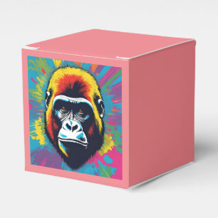 Gorilla Pop Art Tecknad Teckning Presentaskar