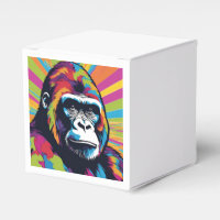 Gorilla Pop Art Tecknad Teckning