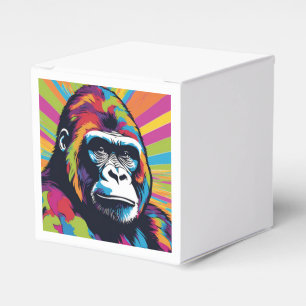 Gorilla Pop Art Tecknad Teckning Presentaskar