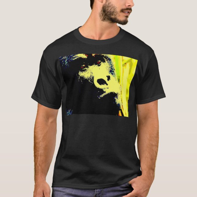 Gorilla Pop Art Tee Shirt (Framsida)