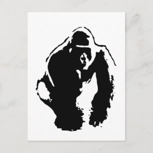 Gorilla Pop Art Vykort