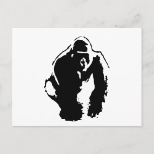 Gorilla Pop Art Vykort