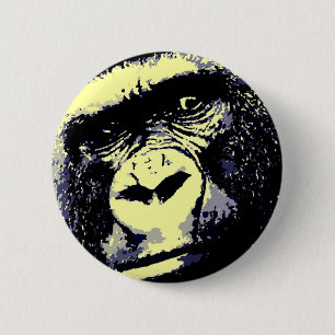 Gorilla Porträtt Knapp