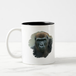 Gorilla Porträtt Två-Tonad Mugg