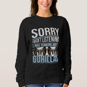Gorilla Quote Apes jag tänkte på Gorillas T Shirt