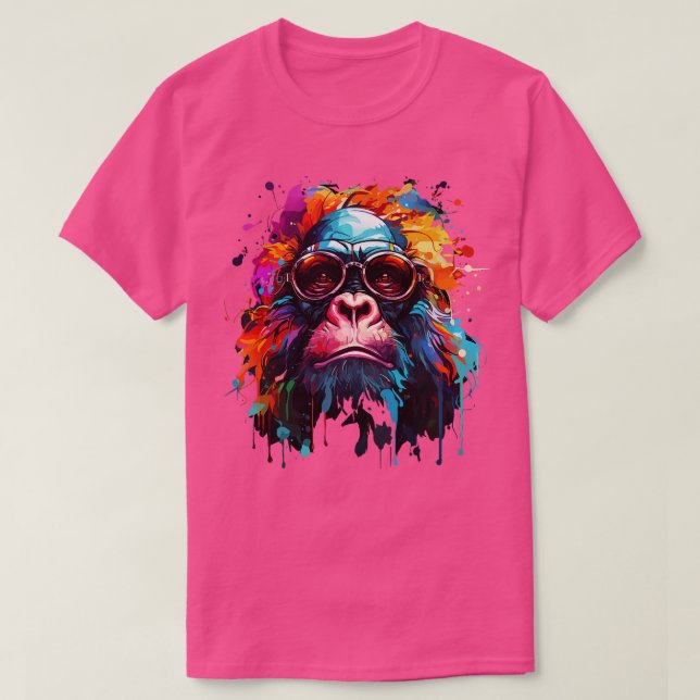 Gorilla Rainbow T Shirt (Design framsida)