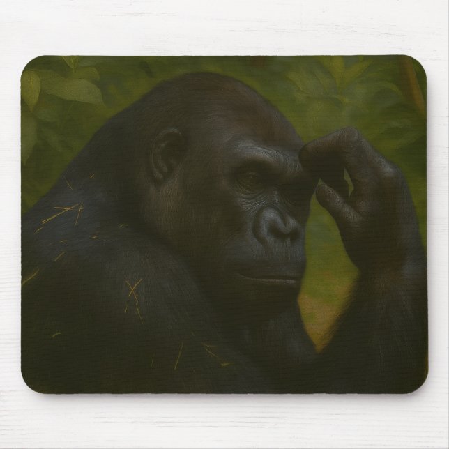 Gorilla Reflection - Thusjust Wildlife Porträtt Musmatta (Framsidan)